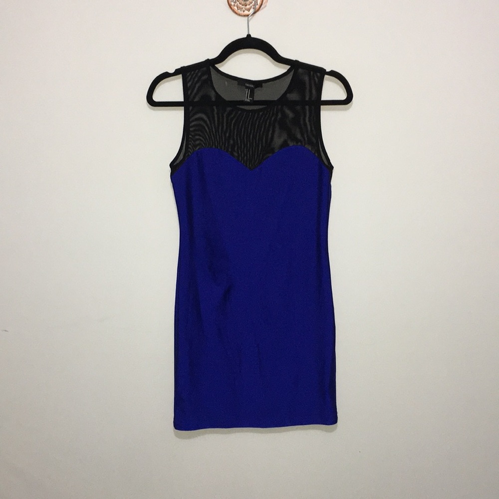 Forever21 royal blue mini Bodycon Sleeveless Dress